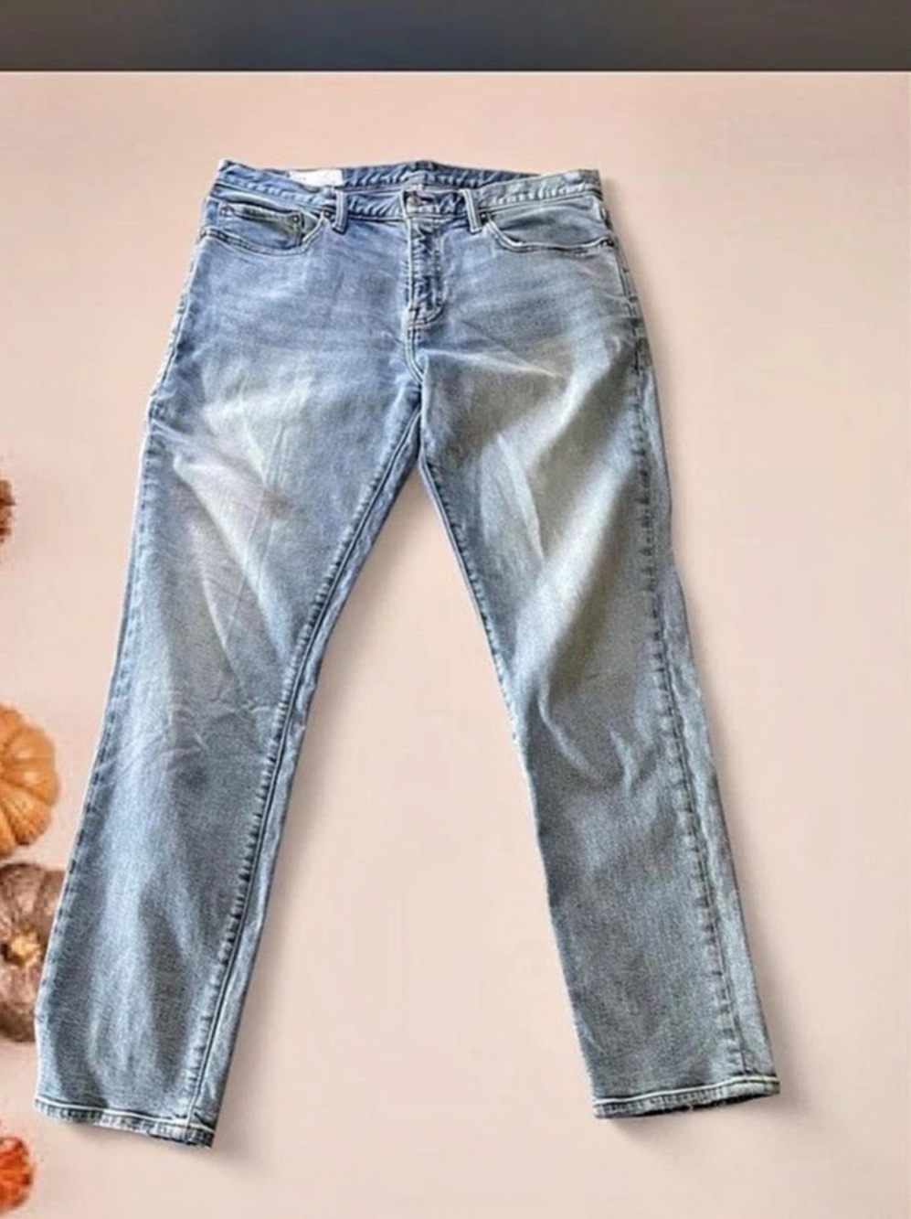 Gap 1969 Sexy Boyfriend Straight Leg Jeans in Blue Waist 34-32 slim